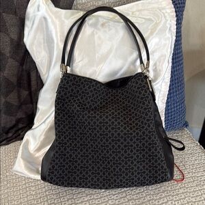 Black Patterned Women's Bag